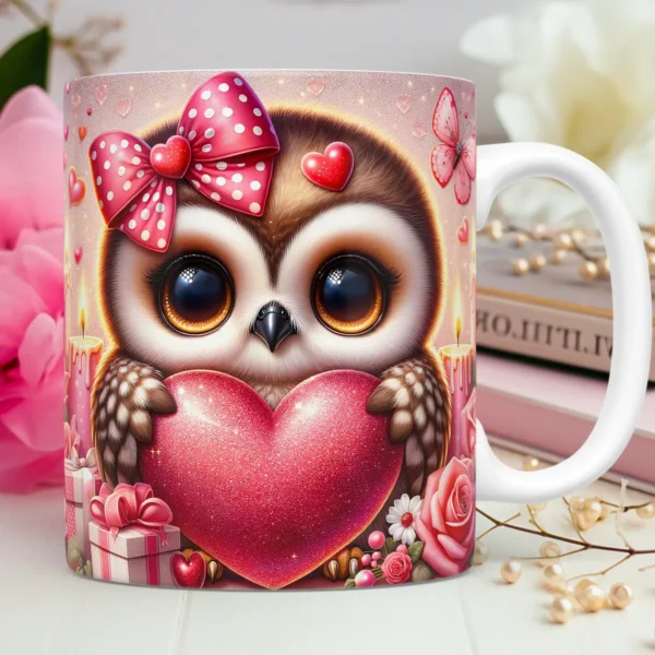 Pacote Premium: Art Design para Canecas 3D Dia dos Namorados