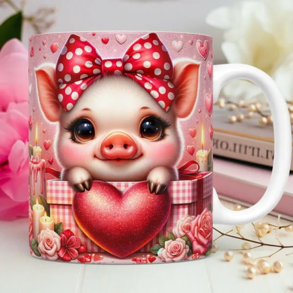 Pacote Premium: Art Design para Canecas 3D Dia dos Namorados