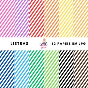 Papéis Digitais Listras - Jpg
