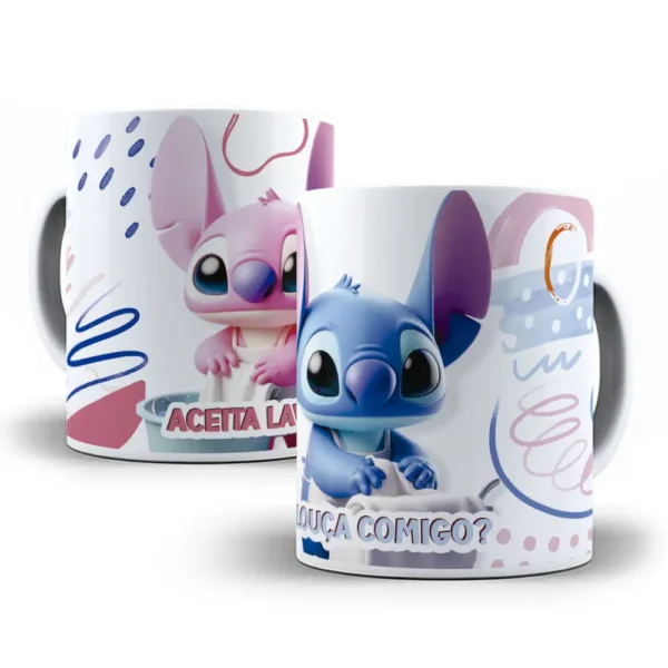 Personalize sua Caneca para o Dia dos Namorados com Stitch