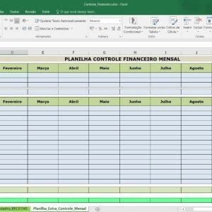 Planilha Controle Finenceiro Pessoal Receitas E Despesas