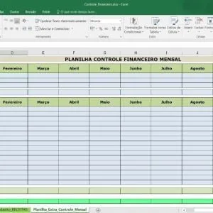 Planilha Controle Finenceiro Pessoal Receitas E Despesas