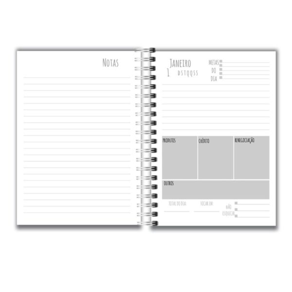 Planner Bancária Feminino - Arquivo Digital