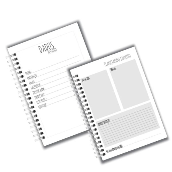 Planner Bancária Feminino - Arquivo Digital