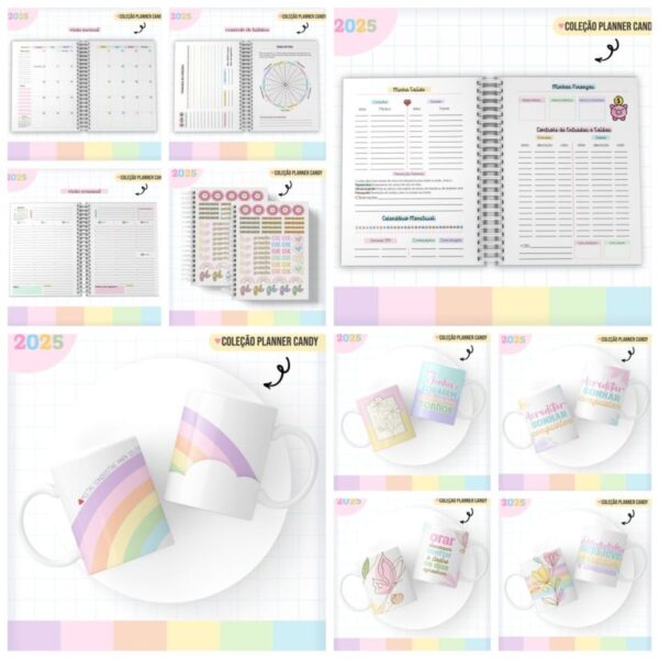 Planner Candy 2025 - Arquivo Digital