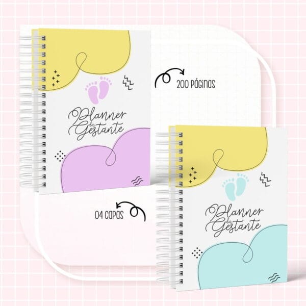 Planner da Gestante Colorido - Arquivo Digital