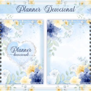 Planner Devocional Azul + Arte para Caneca - Arquivo Digital