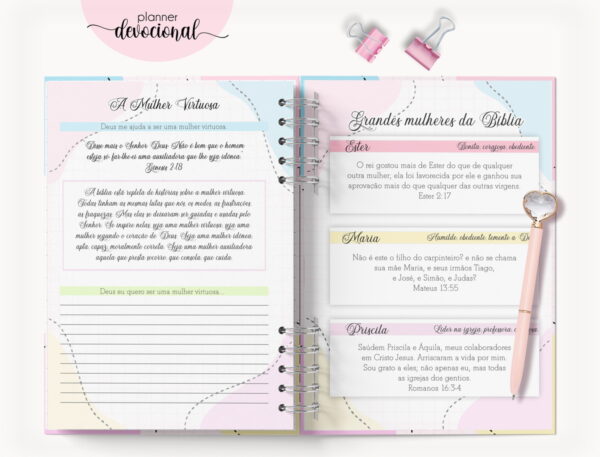 Planner Devocional "Ele é meu Deus" - Arquivo Digital