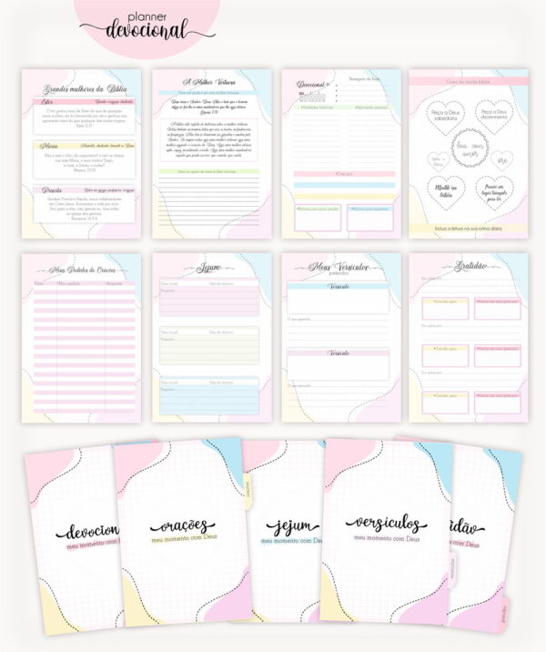 Planner Devocional "Ele é meu Deus" - Arquivo Digital