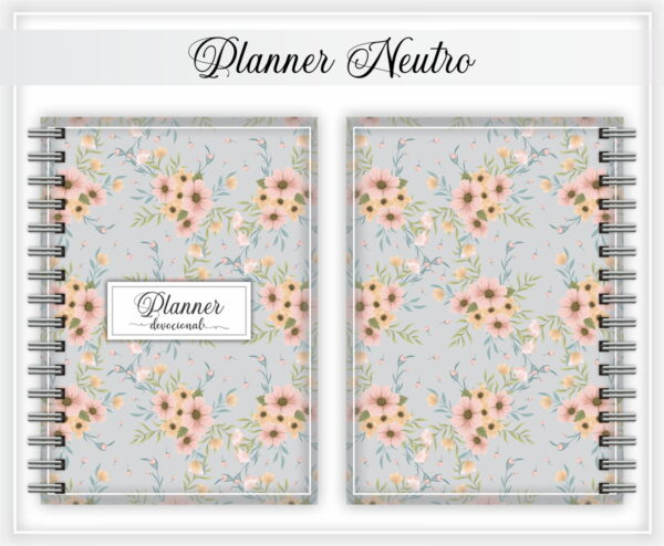Planner Devocional Neutro + Arte para Caneca - Arq. Digital