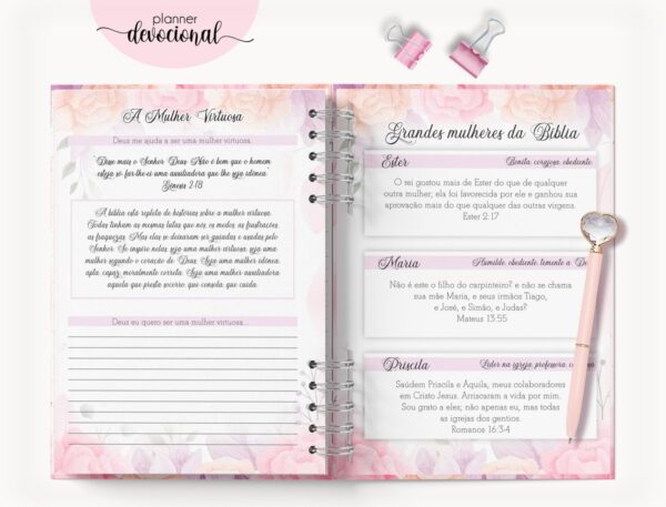 Planner Devocional "Orai sem cessar" - Arquivo Digital