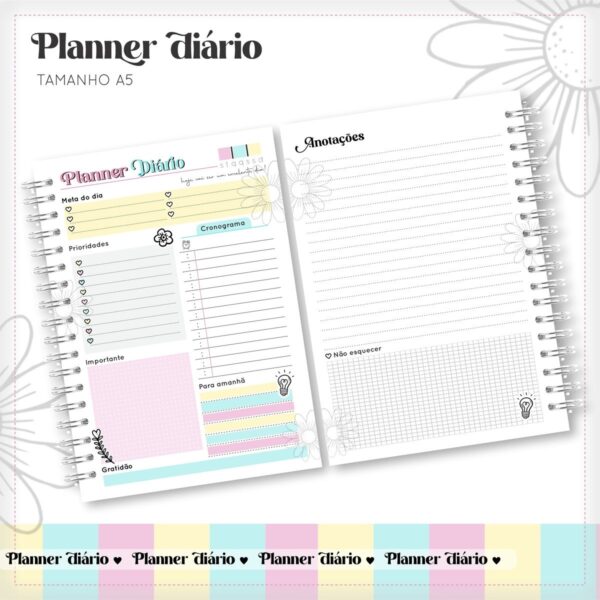 Planner Diário - Arquivo Digital