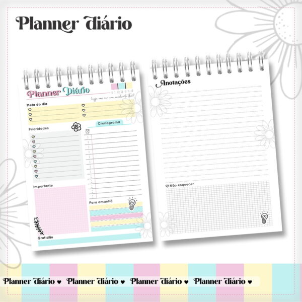 Planner Diário - Arquivo Digital