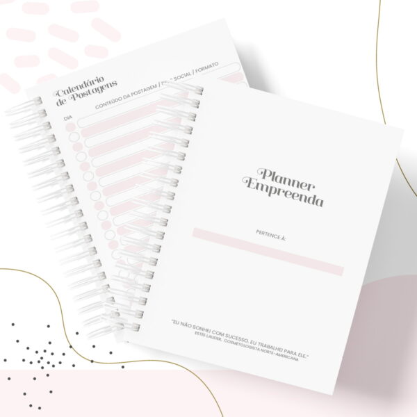 Planner Empreenda Feminino - Arquivo Digital
