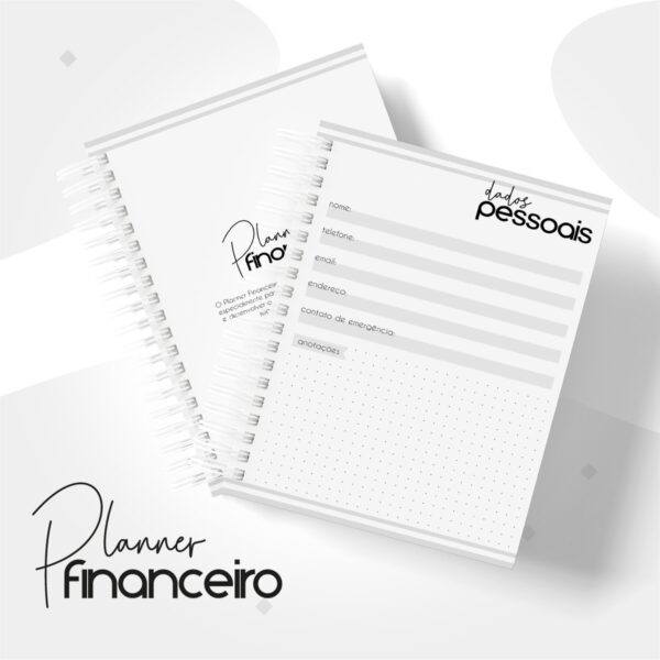 Planner Financeiro Pessoal Masculino - Arquivo Digital