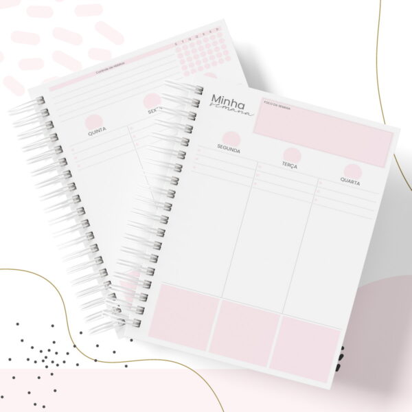 Planner Fitness Feminino Permanente - Arquivo Digital