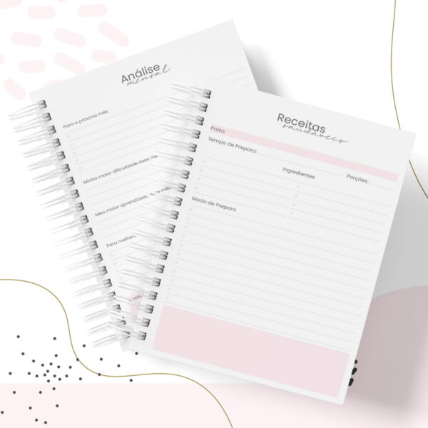 Planner Fitness Feminino Permanente - Arquivo Digital