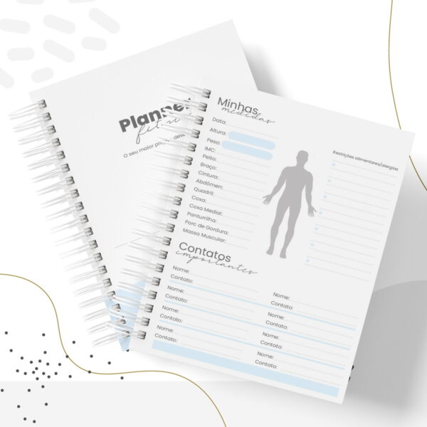 Planner Fitness Masculino - Arquivo Digital