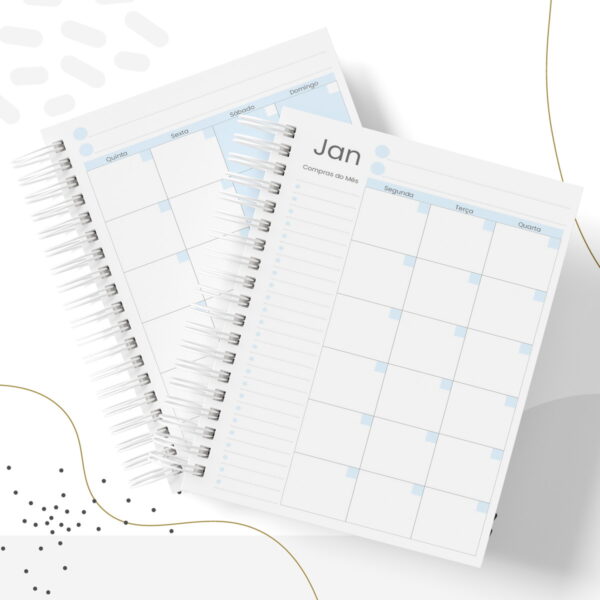 Planner Fitness Masculino - Arquivo Digital
