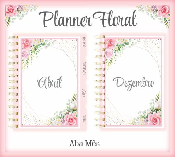 Planner Floral - Arquivo Digital