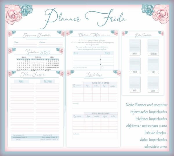 Planner Frida - Arquivo Digital