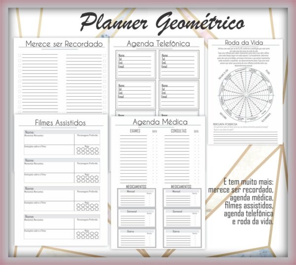 Planner Geométrico - Arquivo Digital