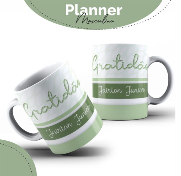 Planner Masculino Gratidão - Arquivo Digital