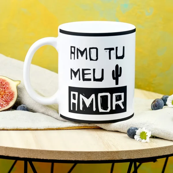 Presente Dia dos Namorados - Arte Xilográfica para Caneca