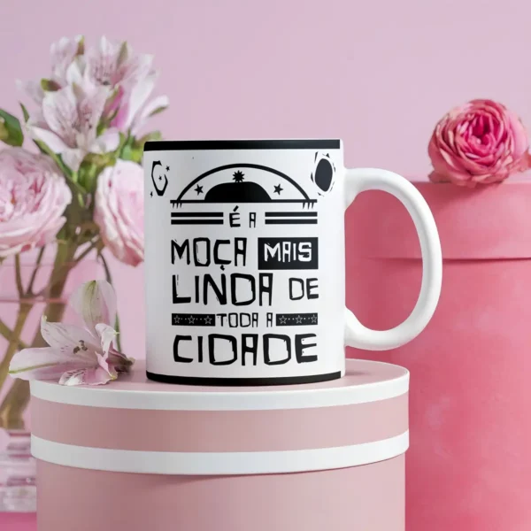 Presente Dia dos Namorados - Arte Xilográfica para Caneca