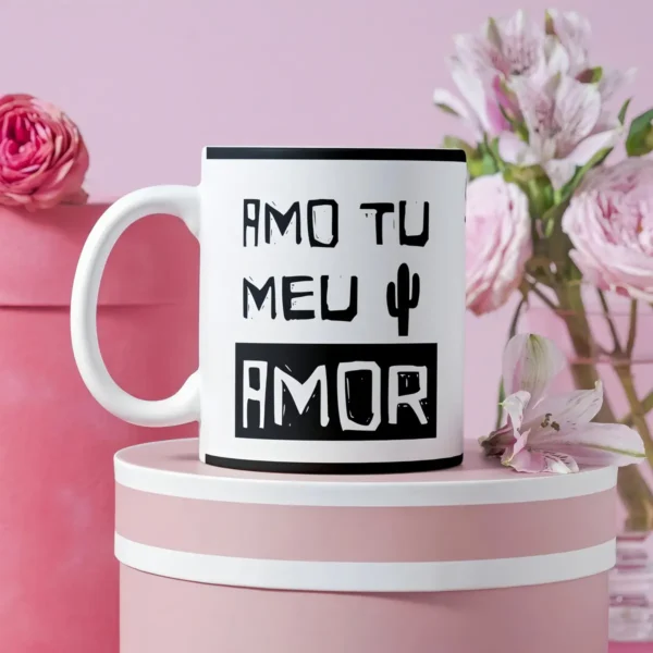 Presente Dia dos Namorados - Arte Xilográfica para Caneca
