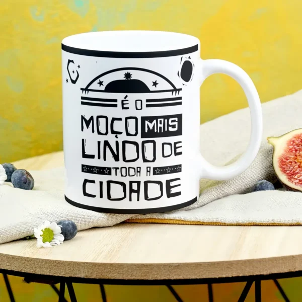 Presente Dia dos Namorados - Arte Xilográfica para Caneca