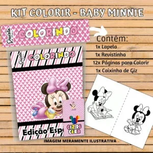 Revistinha Colorir Minnie Baby - Arquivo Digital