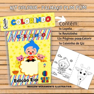 Revistinha Colorir Plim Plim - Arquivo Digital