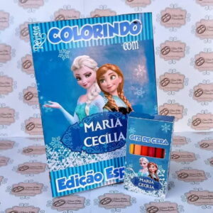 revistinha de colorir frozen para personalizar
