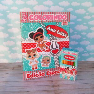 revistinha lol surprise para colorir arquivo de corte