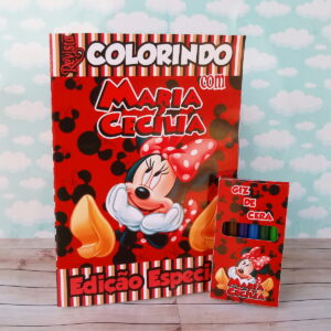 revistinha minnie para colorir com arquivo de corte
