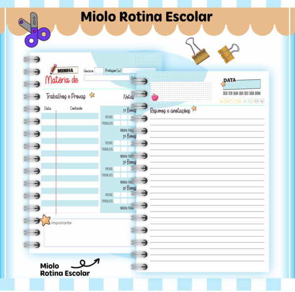 Rotina Escolar Menino - Arquivo Digital