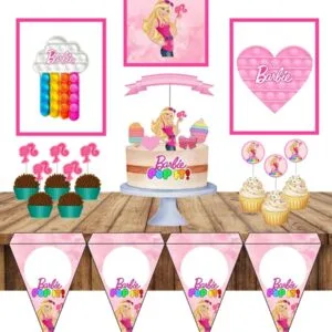 Só um bolinho Barbie Pop It - Arquivo Digital 6 Só um bolinho Barbie Pop It - Arquivo Digital