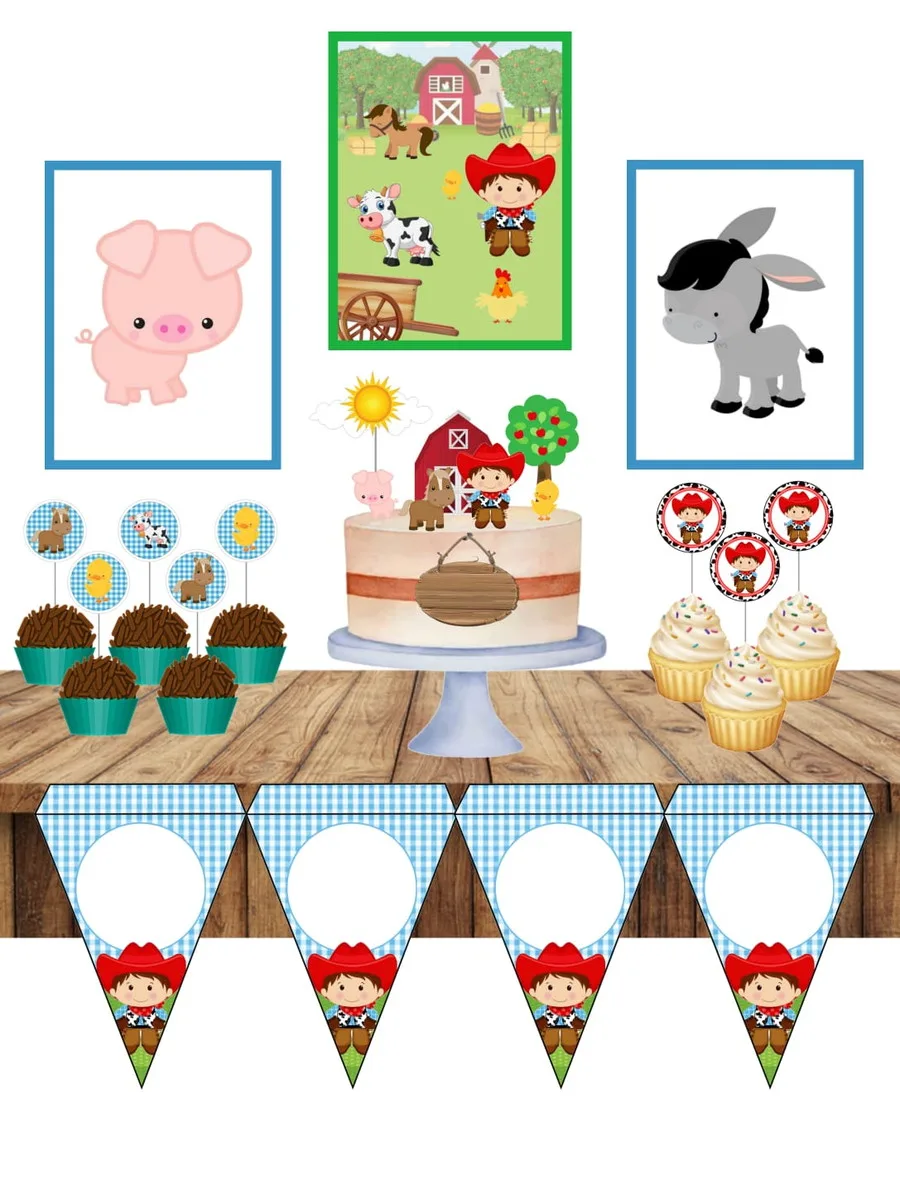 Só um bolinho Fazendinha Menino - Arquivo Digital 1 Só um bolinho Fazendinha Menino - Arquivo Digital