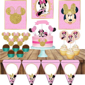Só um bolinho Minnie Rosa - Arquivo Digital