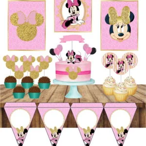 Só um bolinho Minnie Rosa - Arquivo Digital