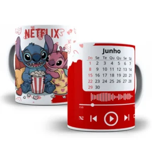 Stitch em Canecas: 14 Designs Românticos para Sublimação