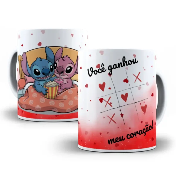 Stitch em Canecas: 14 Designs Românticos para Sublimação