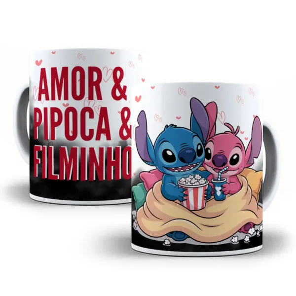 Stitch em Canecas: 14 Designs Românticos para Sublimação