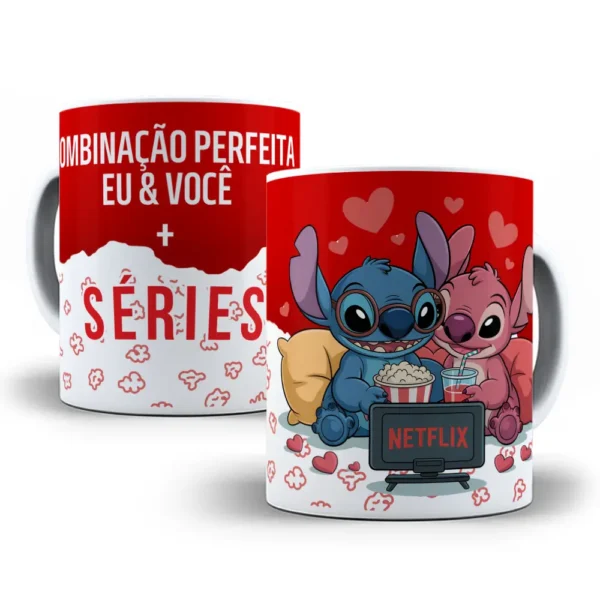 Stitch em Canecas: 14 Designs Românticos para Sublimação