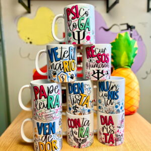 sublimacao caneca profissoes 2025 arte png alta resolucao
