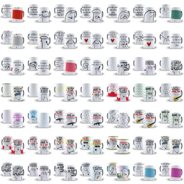 Super Pack Flork Bendo Meme +1600 Artes Caneca Sublimação