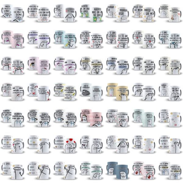 Super Pack Flork Bendo Meme +1600 Artes Caneca Sublimação
