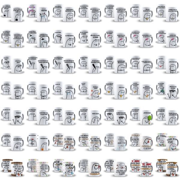 Super Pack Flork Bendo Meme +1600 Artes Caneca Sublimação