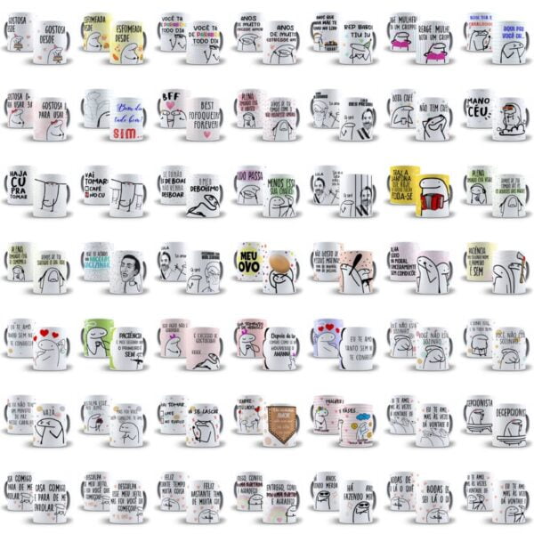 Super Pack Flork Bendo Meme +1600 Artes Caneca Sublimação